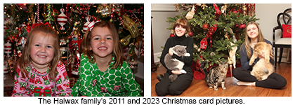 Halwax family Christmas photos