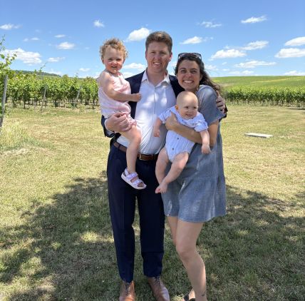 Andrew Steedman and his family