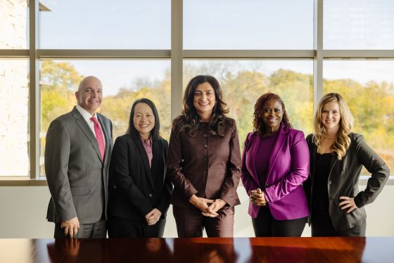Johara Farhadieh (middle) and Wespath colleagues
