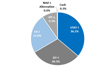 MAF-I Fund Allocations pie chart