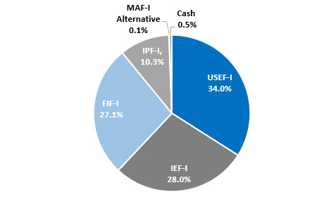 MAF-I Fund Allocations pie chart