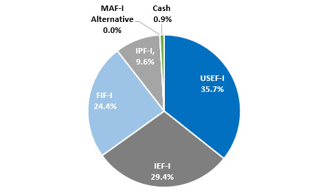 MAF-I Fund Allocations pie chart