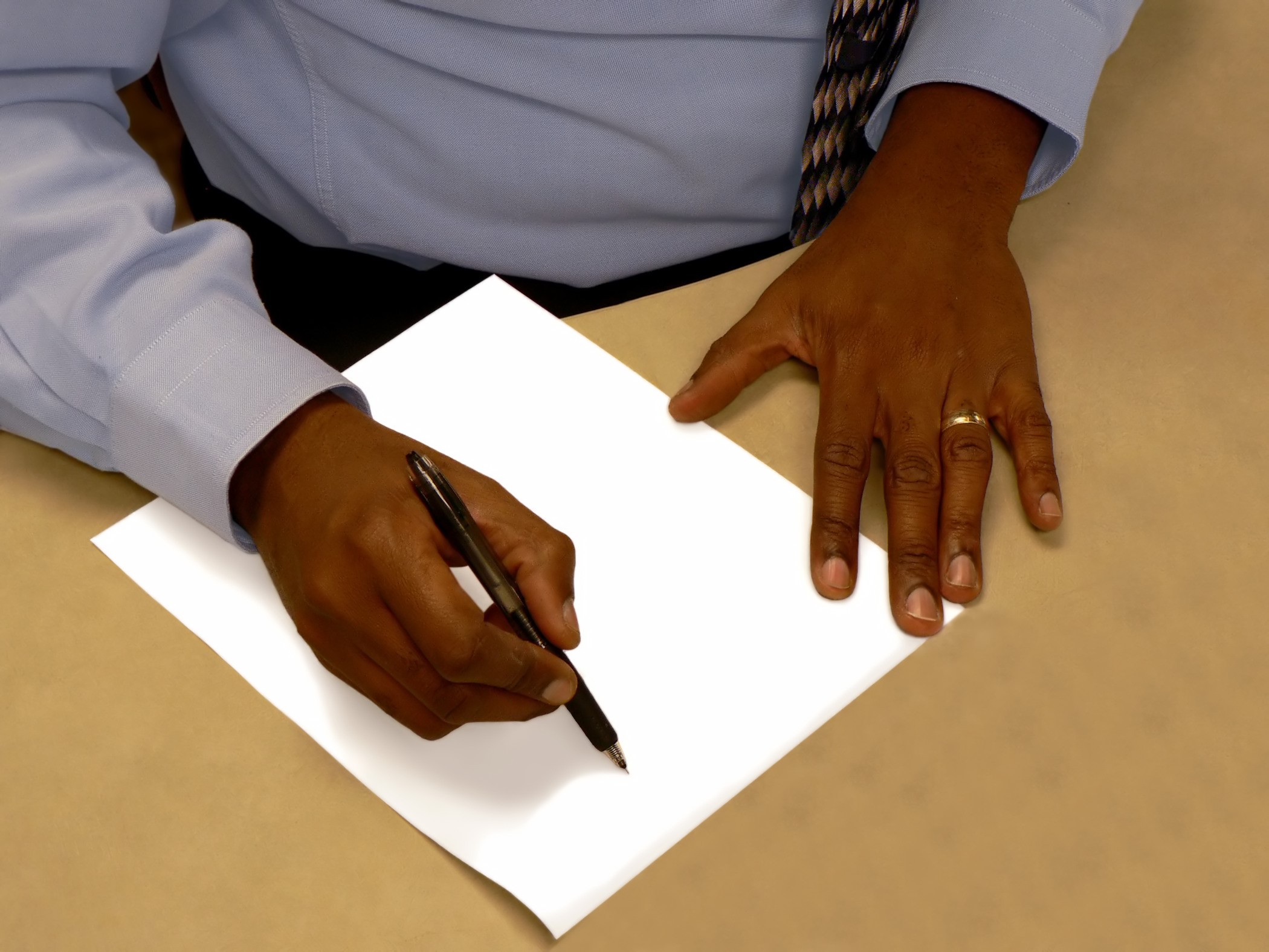 man reading a paper