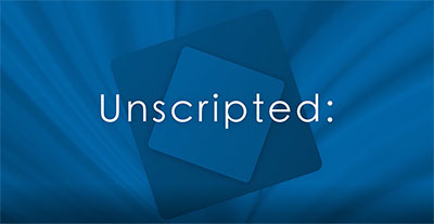 Unscripted video series logo