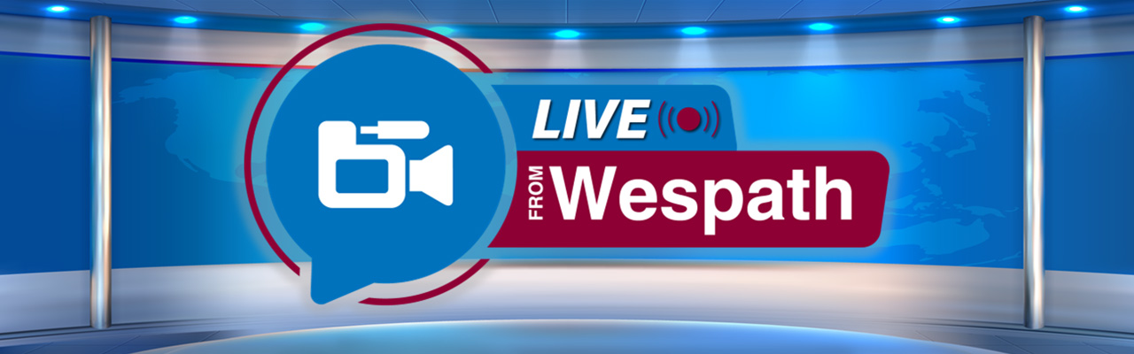 live from wespath words logo
